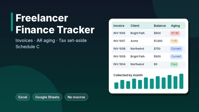 Freelancer Finance Tracker cover