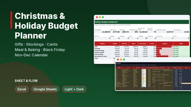 Christmas & Holiday Budget Planner cover